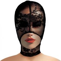 Lace Seduction Bondage-Maske - Schwarz