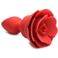 Vibrierender Rose Analplug mit Fernbedienung - Groß