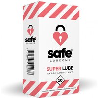 SAFE – Kondome mit Extra-Gleitmittel – Superlube – 10 Stück
