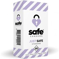 SAFE – Kondome mit silikonbasiertem Gleitmittel – Standard – 10 Stück