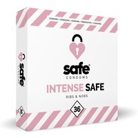 SAFE – Kondome – Gerippt und mit Noppen – 36 Stück