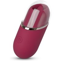 Zungen-Vibrator mit Schutzkappe - Pink